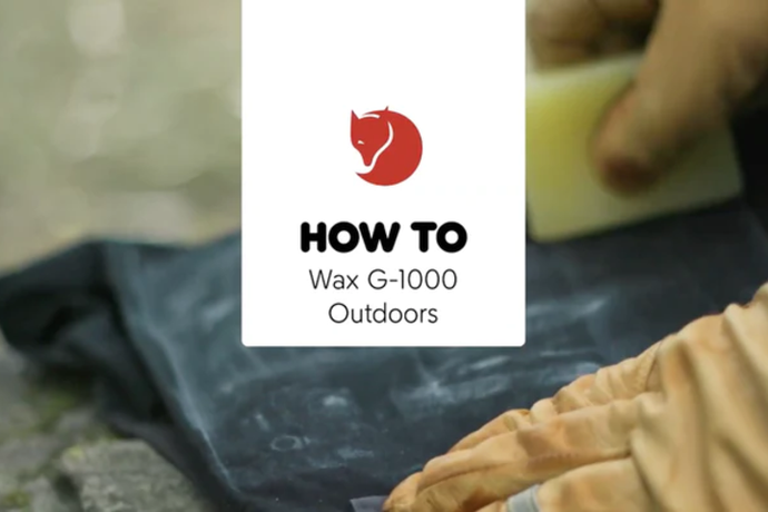 How to wax your G-1000 garments outdoors