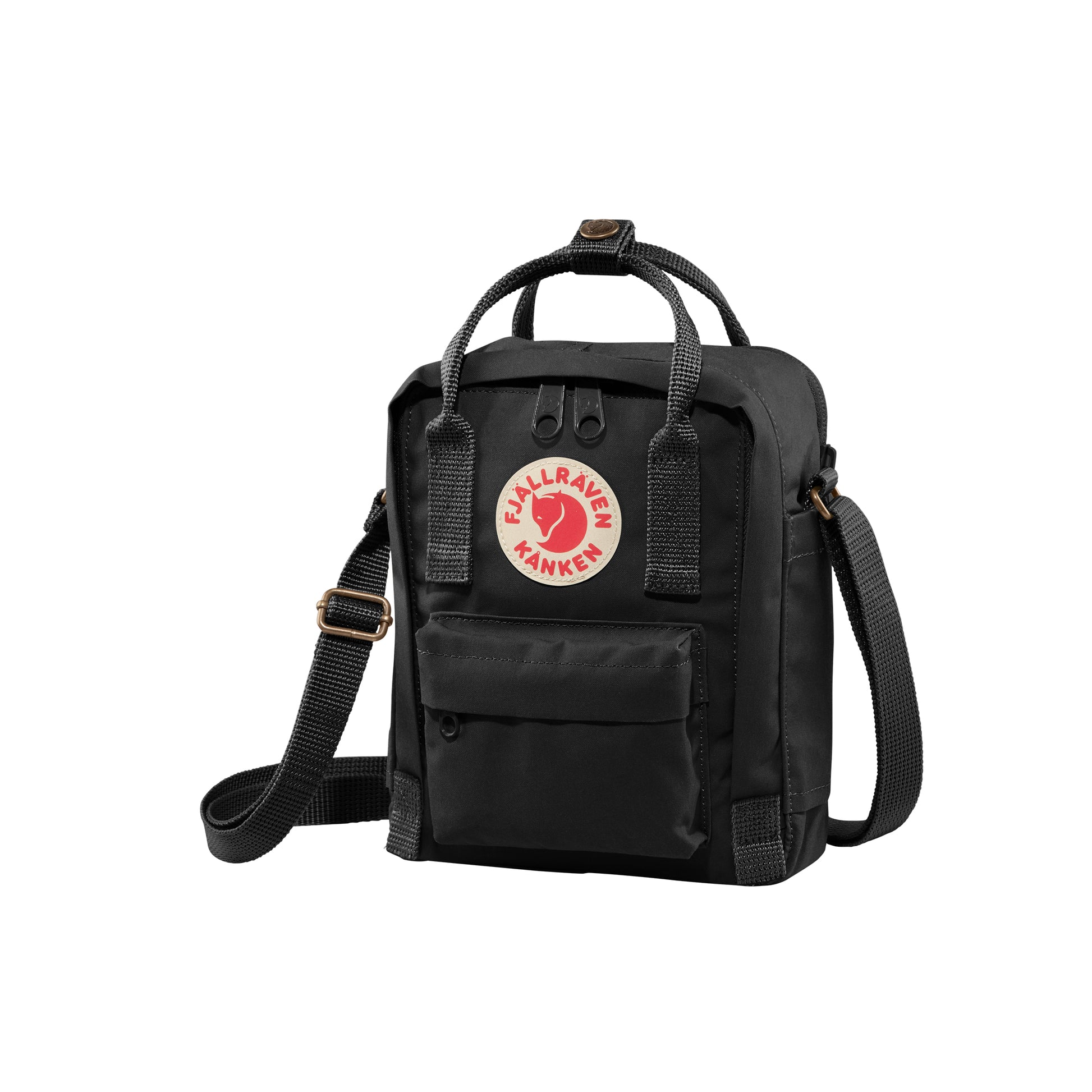 black kanken mini backpack Fjallraven Re-Kanken It is perfect for a change of clothes at kindergarten Sling bag outfit | Black
