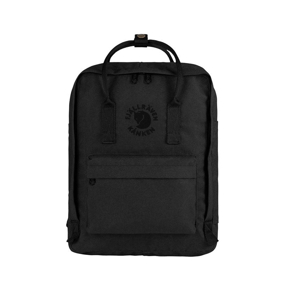 fjallraven kanken mini backpack black w black words Re-Kånken Mini – Fjällräven SEA